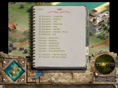 El Presidente's Records in Tropico El Presidente's Records in Tropico