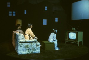 A 1980s version of Spaceship Earth’s TV Watching Family. (image source.)