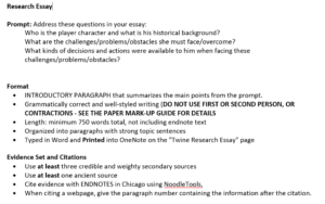 Figure 3: Twine Research Paper Specs
