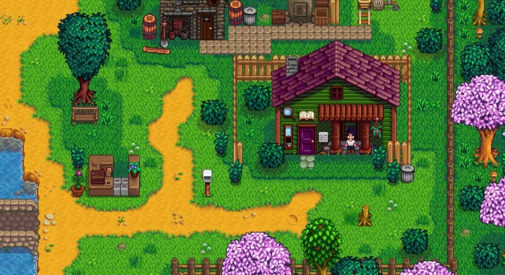 Exterior view of the Stardew Valley Library.
